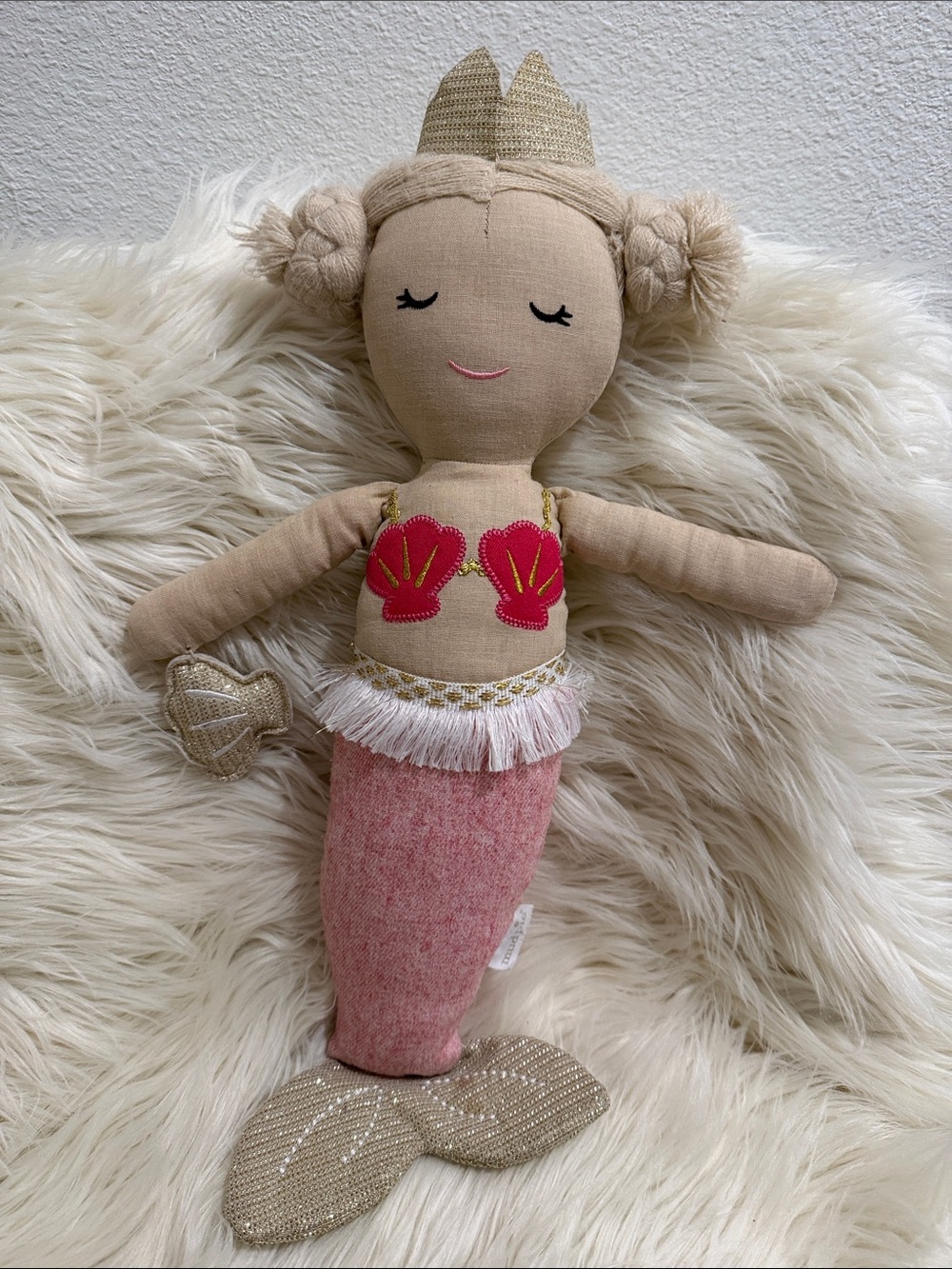 Plush Mermaid Doll Mud Pie Stuffed Plush